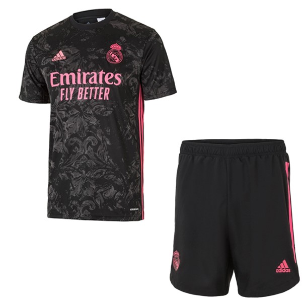 Trikot Real Madrid Ausweich Kinder 2020-21 Schwarz Fussballtrikots Günstig